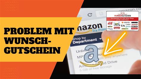 Problem mit Wunschgutschein Guthaben trotz Fehler bei Amazon einlösen