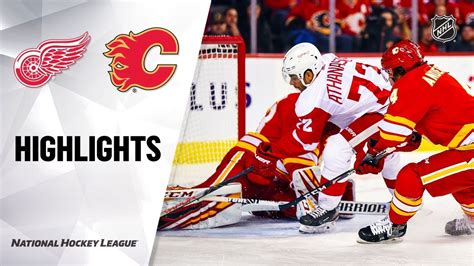 NHL Highlights Red Wings Flames 10 17 19 YouTube