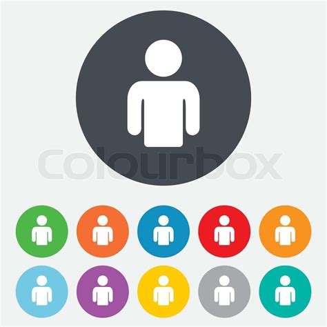 User Sign Icon Person Symbol Stock Vector Colourbox