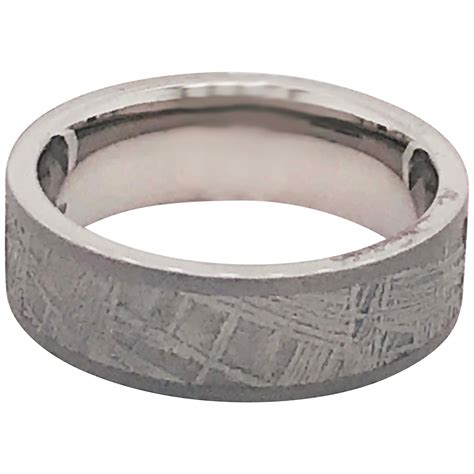 Mens Platinum Wedding Band With Brushed Finish For Sale At 1stdibs