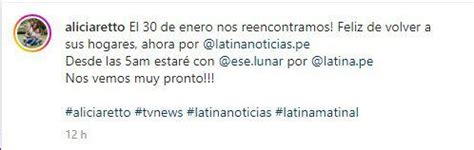 Alicia Retto Conducir Noticiero En Latina Tv Junto A F Tima Aguilar Feliz De Volver Infobae