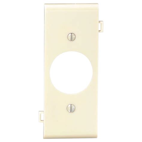 Leviton 1 Gang Standard Size Nylon Wall Plate And 1 Duplex Receptacle In Ivory 80703 I The