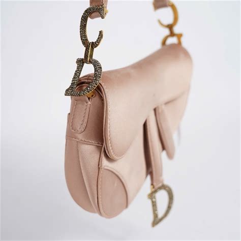 Túi Dior Saddle nude ánh hồng sz KG