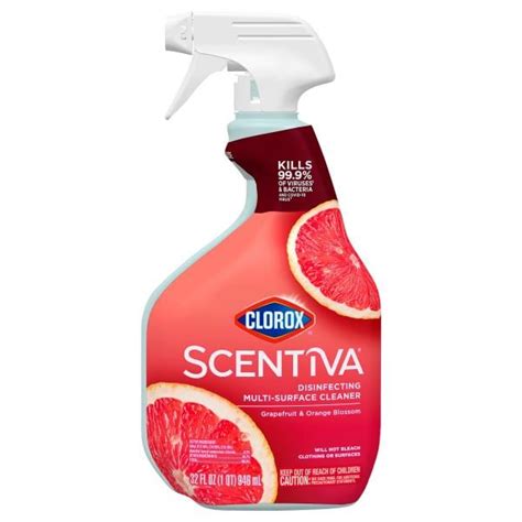 Clorox Scentiva Multi Surface Cleaner Disinfecting Grapefruit