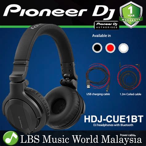 Pioneer DJ HDJ CUE1BT Dynamic Closed Back On Ear DJ Headphones With