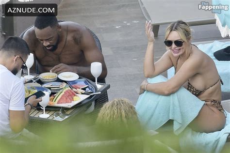 Ashley Stevenson Sexy Seen With Marcus Jordan Showing Off Her Hot Bikini Body At A Beach In