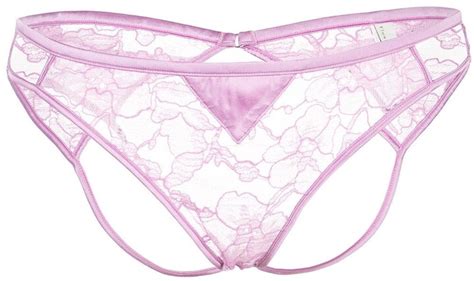 Fleur Du Mal Magnolia Lace Ouvert Briefs Shopstyle Panties