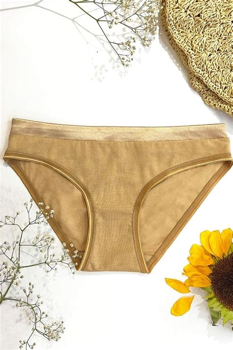 Buy Ultra Low Waist Bikini Panty In Nude Colour With Satin Waist Cotton Online India Best