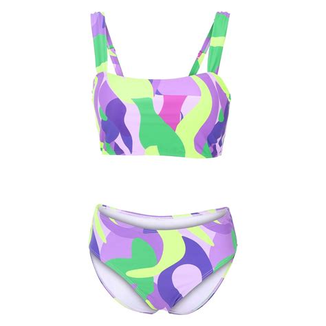 Gyujnb Women S Cutout Bikini Scoop Neck High Cut Bikini Sets Two Piece