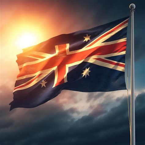 Bandera De Australia Foto Premium