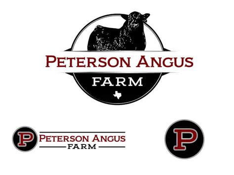 Peterson Angus Farm Logo Design Ranch House Designs Inc