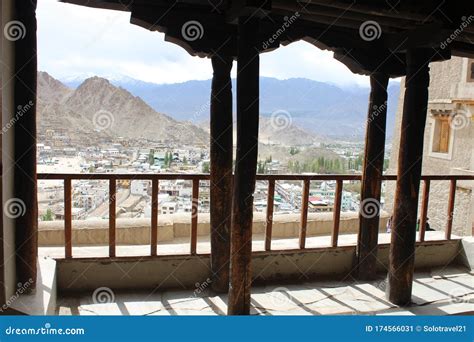 Leh City View From Inside Of Leh Palace. Royalty-Free Stock Photo ...