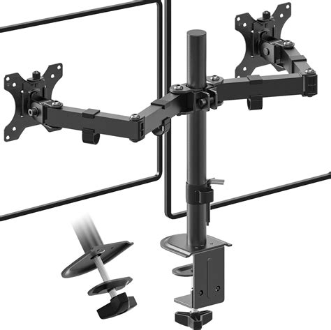 Ricoo Support Pc Pour Crans Ts Double Bras Orientable Inclinable