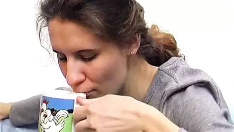 A Brunette Babe From Germany Pleasing Her Tight Muff Before Sucking A Cock Xhamster