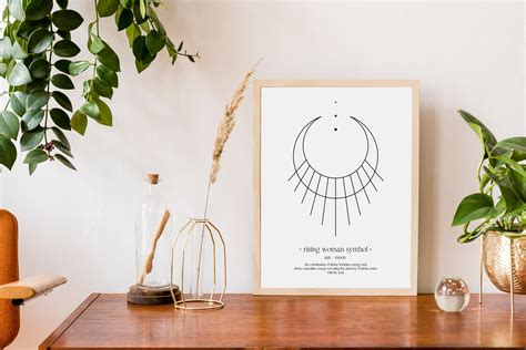 Rising Woman Symbol Divine Feminine Printable Wall Art Spiritual Wall