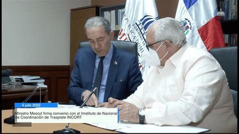 Firma De Convenio Mescyt Incort Youtube