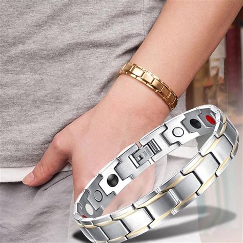 Pulsera De Terapia Magn Tica De Drag N Trenzado Para Hombre Y Mujer