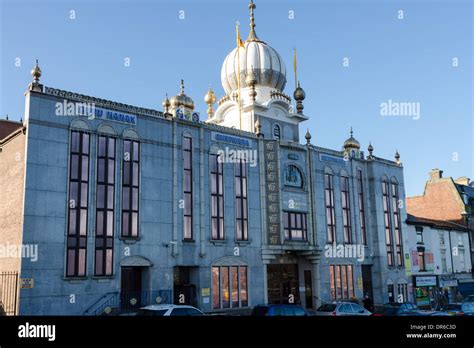 Guru Nanak Gurdwara Sihk Temple In Smethwick Birmingham Is The Stock