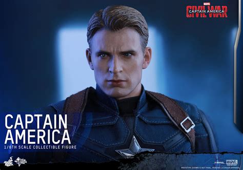 Hot Toys MMS350 美國隊長3英雄內戰美國隊長Captain America 1 6 比例人偶作品