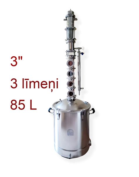 85л 3″ Колонна 3 медных уровня PREMIUM SPIRIT, аппарат ректификации ...