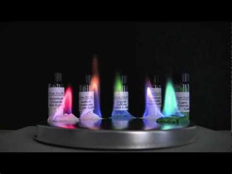 Five Chemical Flame Test Kit Make Red Yellow Green Violet And Blue