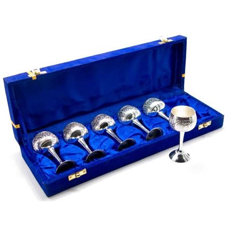 Рюмки бронзовые посеребренные набор 6 штук 30 мл – купить в Украине ...