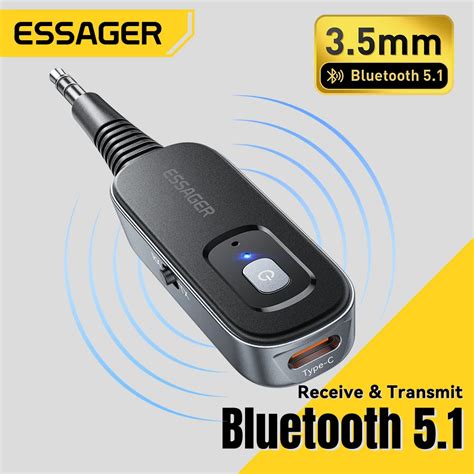 Essager In Bluetooth Audio Receiver Transmitter Mm Jack With