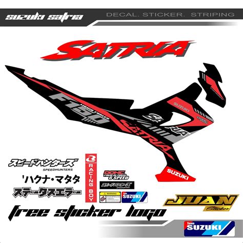 Jual Striping Sticker Satria Fu Stiker Variasi Motor Suzuki Satria