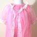 Vintage Early 1960s Pink 2 Piece Teddy And Robe Lingerie Set Bubble Gum Super Sheer Chiffon Etsy
