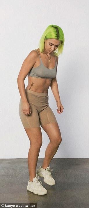 Kanye West Shares Snap Of Naked Kim Lookalike For Yeezy Campaign Daily Mail Online
