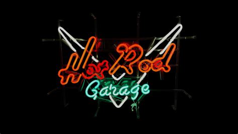 Hot Rod Garage Single Sided Neon Sign For Sale At Auction Mecum Auctions