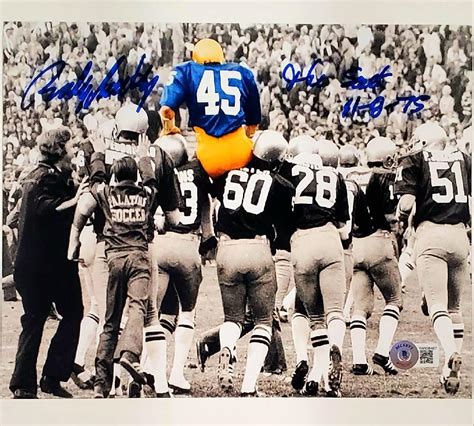 Rudy Ruettiger signed “The Sack 11-8-75” 8×10 Photo #3 autograph w
