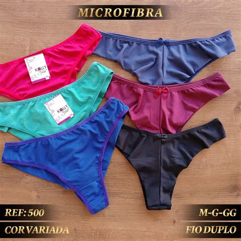 Comprar Calcinha Fio Duplo Em Microfibra De Poli Ster Ref R Clube Della Lingerie