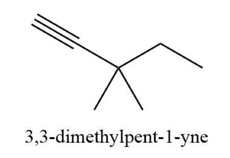 Draw The Structure Of 3 3 Dimethyl 1 Pentyne Homework Study