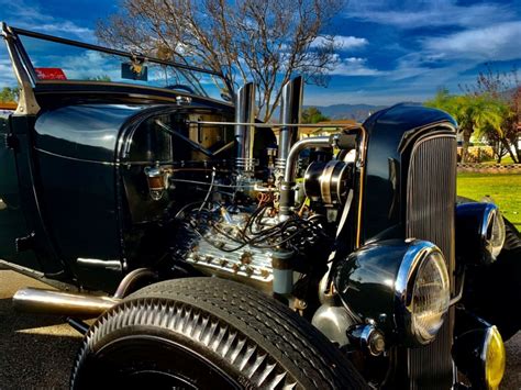 1929 Ford Model A Roadster Hot Rod Traditional Hot Rod Av8 Hot Rod Classic Ford Model A