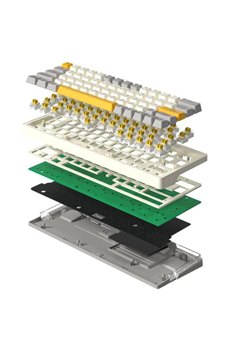 Za Hot Swappable Wired Rgb Mechanical Keyboard Tnt Yellow Switch Linear Wired Cream Yellow