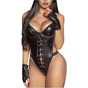 Jdamsixygs Completo Intimo Donna Pezzi Abito Babydoll Con Scollo A V Sexy Lingerie Hard
