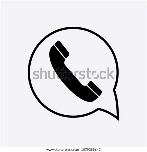 Vector Black Phone Icons Set On Stock Vector Royalty Free 1079389643