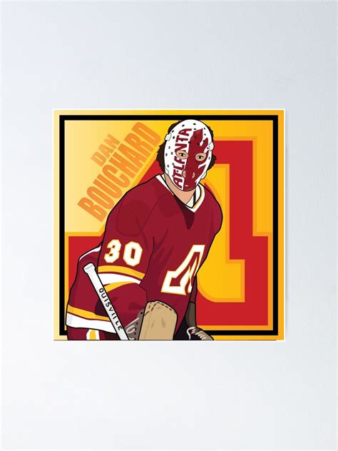 Vintage Goalie Masks Dan Bouchard Poster For Sale By Carlstad