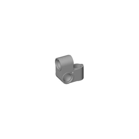 LEGO Medium Stone Gray Cross Block Bent 90 Degrees With Three Pinholes