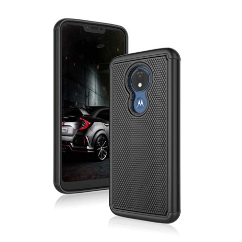 Motorola Moto G7 Power Case Sturdy Cases For Moto G7 Supra Njjex Shock Absorption Dual Layer