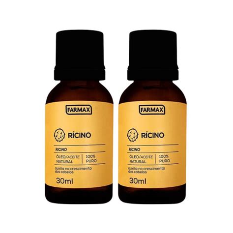 Kit Oleo De Ricino Puro Para Crescimento De Cabelo E