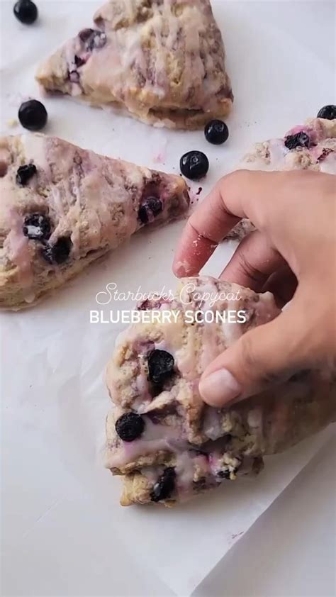 Blueberry Scone Recipe Starbucks Copycat Video Blueberry Scones