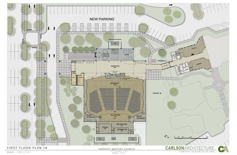 Church Floor Plan For 1000 Seat Auditorium