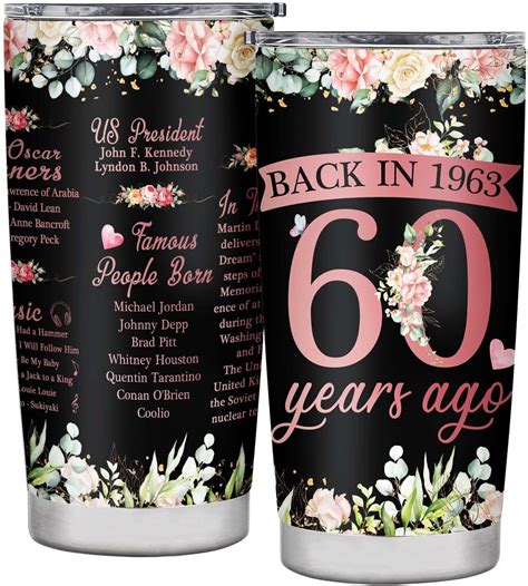 60th Birthday Ts For Women Tumbler 60th Birthday T Ideas 60th