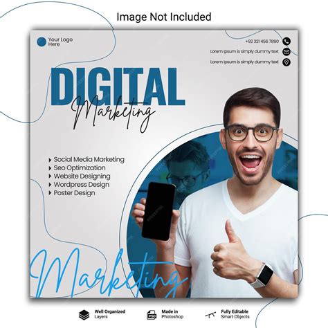 Premium Psd Digital Marketing Promotional Flyer For Instagram And