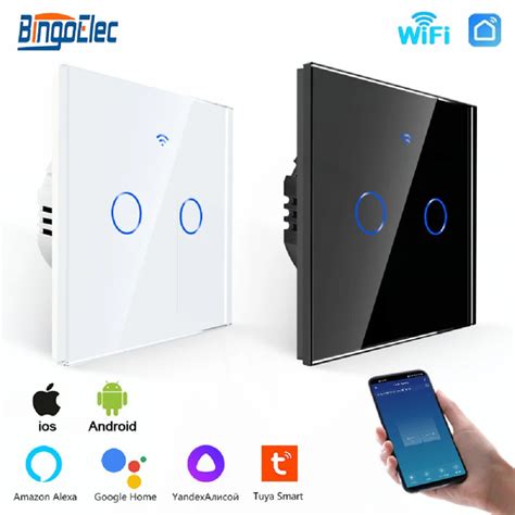 Smart Switches 1/2/3 Gang Wifi Touch Light Switch Wall Sensor Switches ...