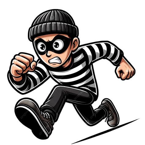 cartoon thief  running running clipart cartoon clipart thief
