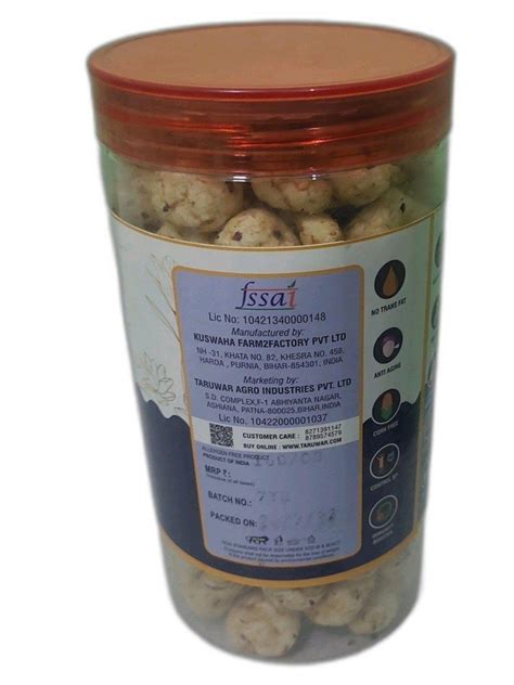 Taruwar Chaat Masala Roasted Flavored Makhana Foxnut Lotus Seeds