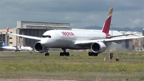 Iberia Airbus Ec Mxv Take Off Madrid Barajas Lemd Youtube